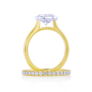 bezel set engagement ring