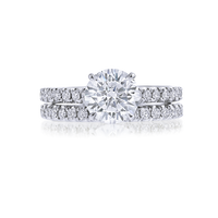 Eternity Style Band Round Engagement Ring - Marvels Co.