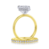 Hidden Halo Pear Shaped Engagement Ring - Marvels Co.