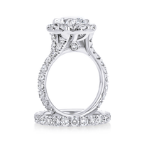 Oval Halo Engagement Ring - Marvels Co.