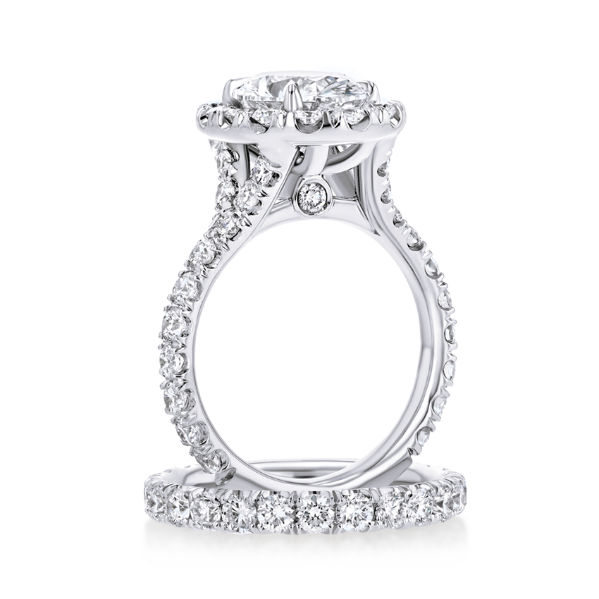 Oval Halo Engagement Ring - Marvels Co.