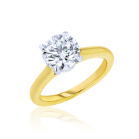 2-Carat Round Diamond Engagement Ring - Marvels Co.