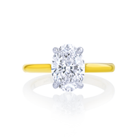 2-Carat Oval Diamond Engagement Ring - Marvels Co.