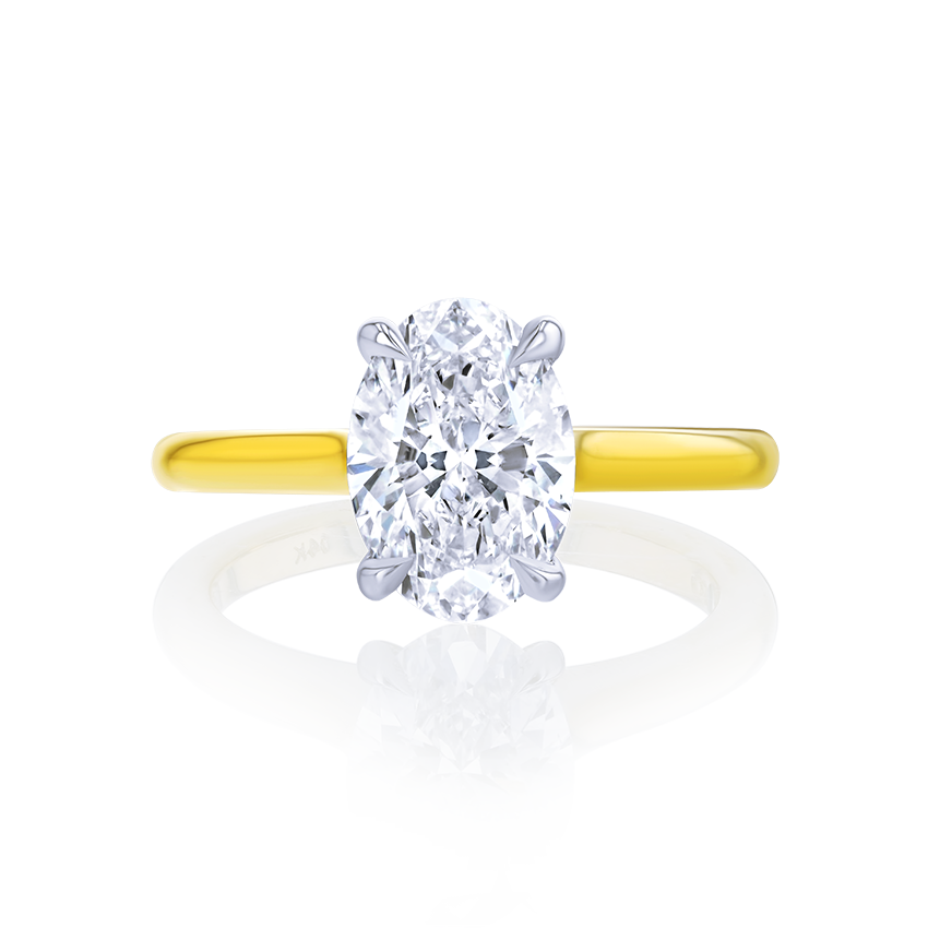 2-Carat Oval Diamond Engagement Ring - Marvels Co.