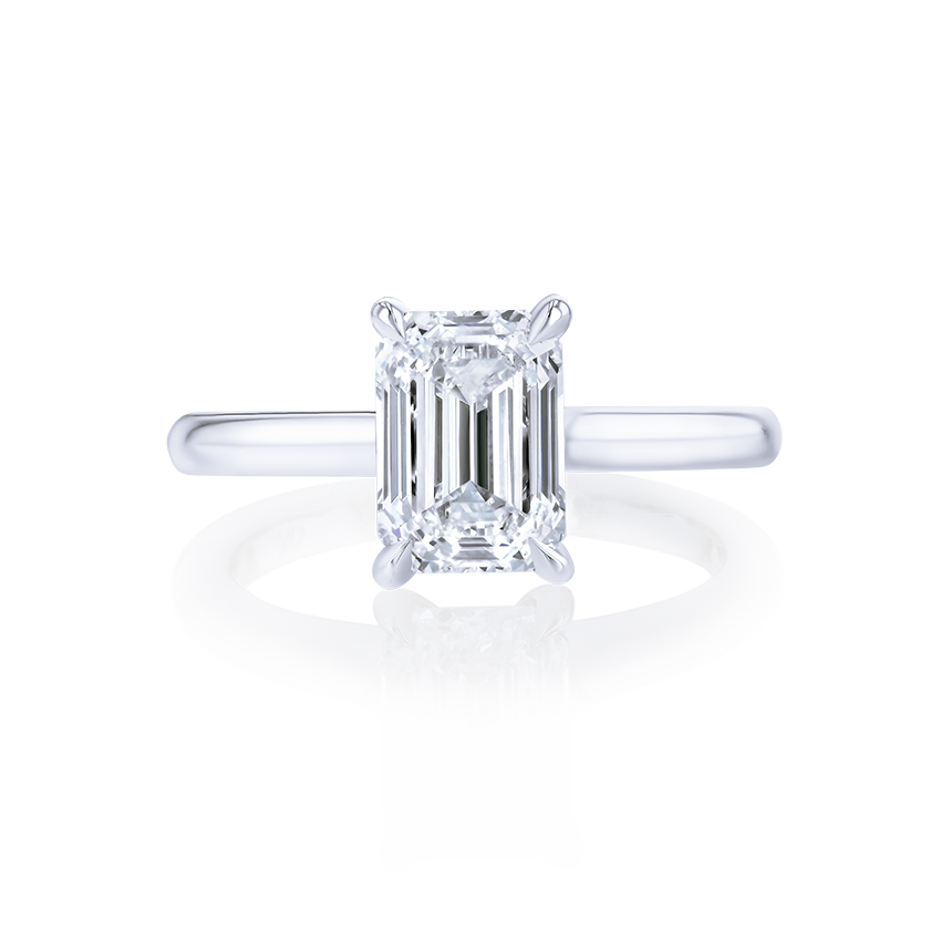 2-Carat Emerald Cut Diamond Engagement Ring - Marvels Co.