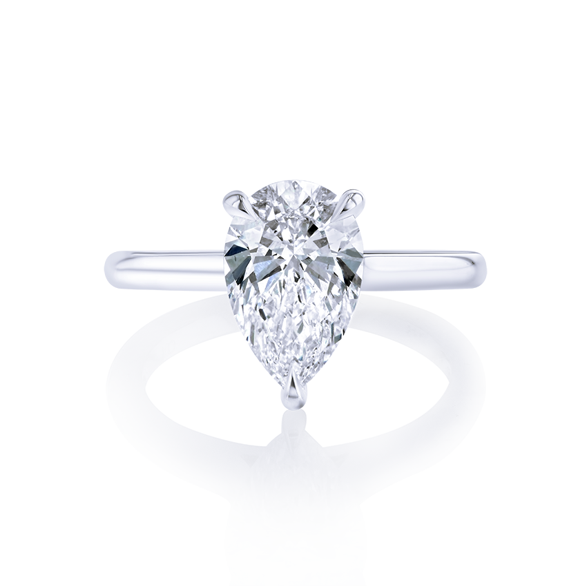 2-Carat Pear Shaped Diamond Engagement Ring - Marvels Co.