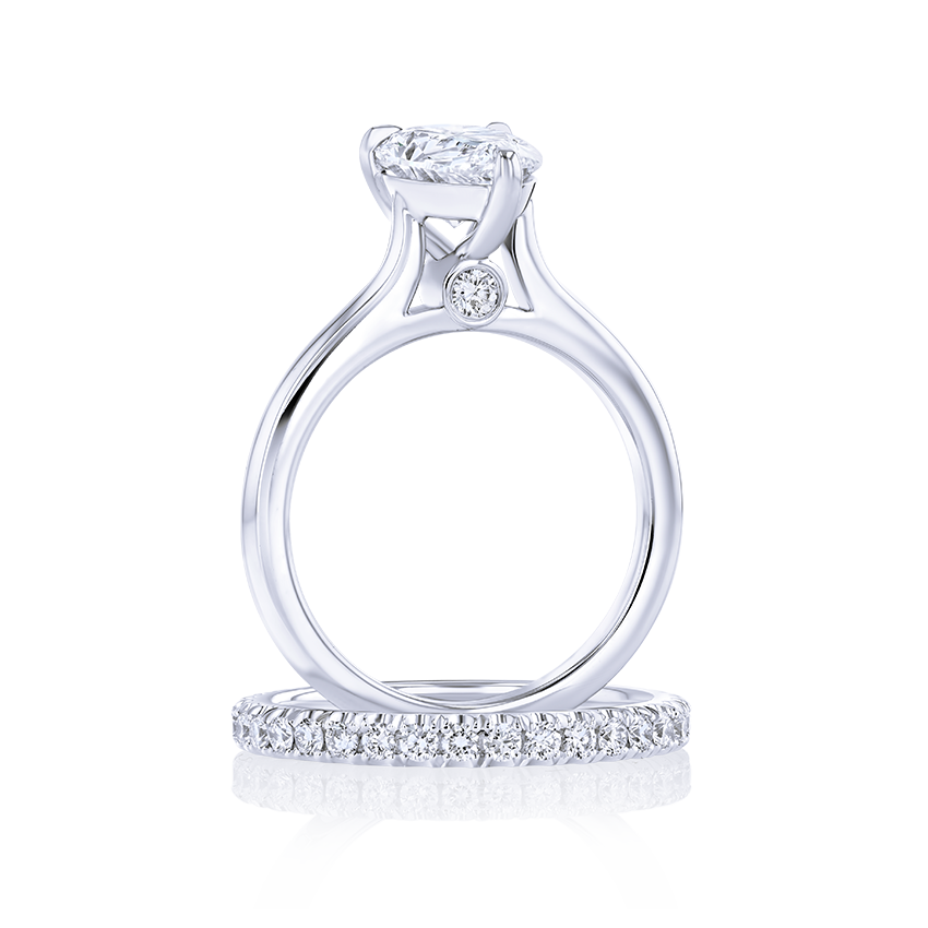 2-Carat Pear Shaped Diamond Engagement Ring - Marvels Co.