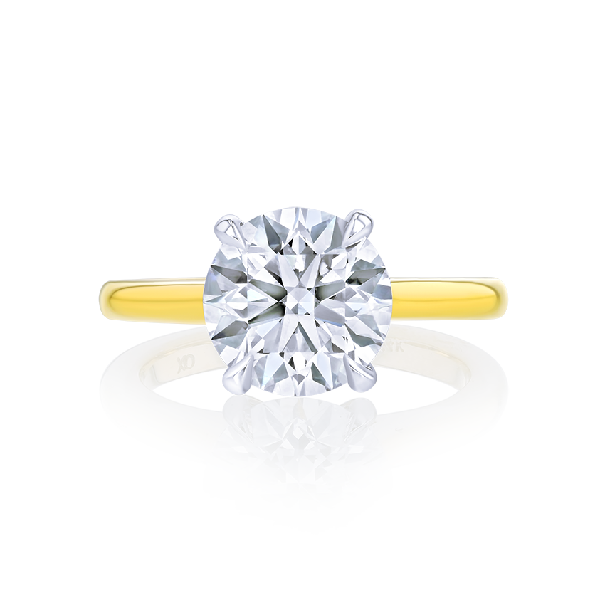 3-Carat Round Solitaire Diamond Ring - Marvels Co.