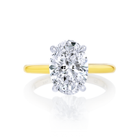 3-Carat Oval Solitaire Diamond Ring - Marvels Co.