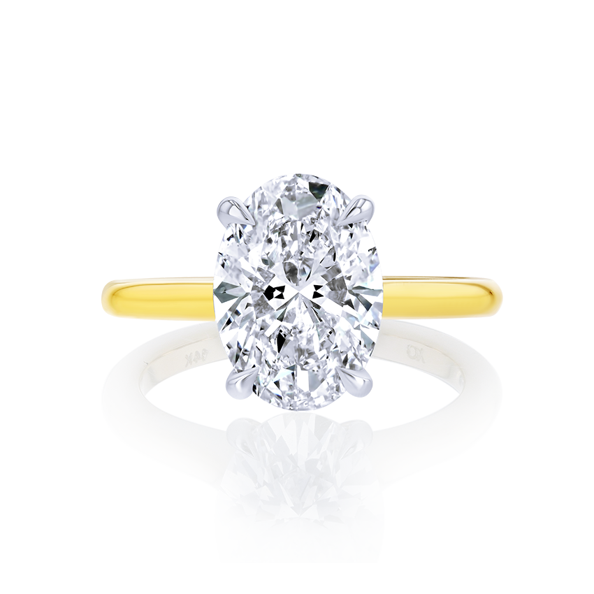 3-Carat Oval Solitaire Diamond Ring - Marvels Co.