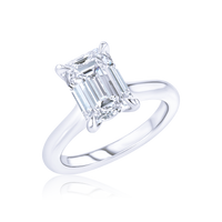 3-Carat Emerald Cut Solitaire Diamond Ring - Marvels Co.