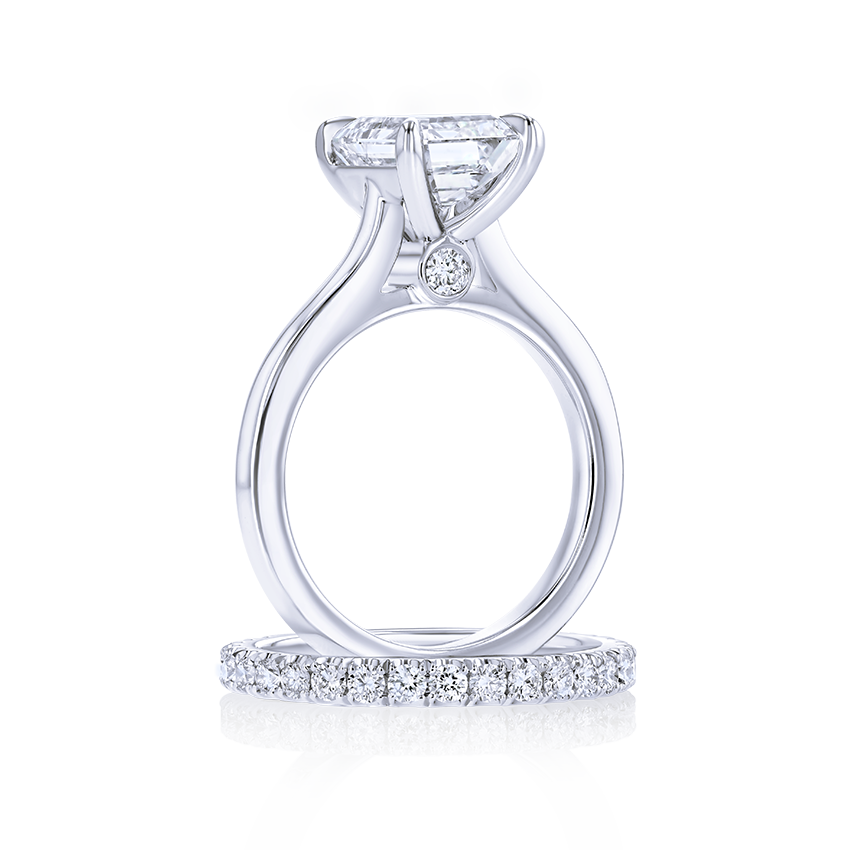 3-Carat Emerald Cut Solitaire Diamond Ring - Marvels Co.