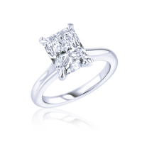 3-Carat Radiant Cut Solitaire Diamond Ring - Marvels Co.