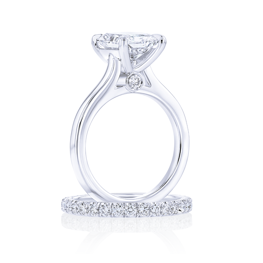 3-Carat Radiant Cut Solitaire Diamond Ring - Marvels Co.