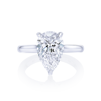 3-Carat Pear Shaped Solitaire Diamond Ring - Marvels Co.