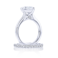 3-Carat Pear Shaped Solitaire Diamond Ring - Marvels Co.