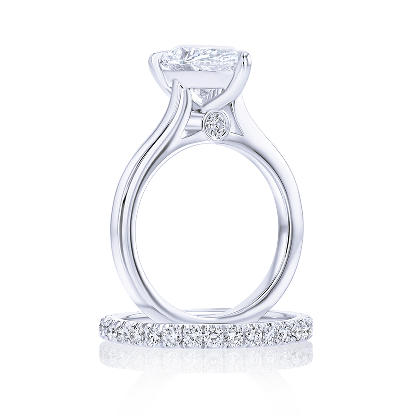 3-Carat Pear Shaped Solitaire Diamond Ring - Marvels Co.