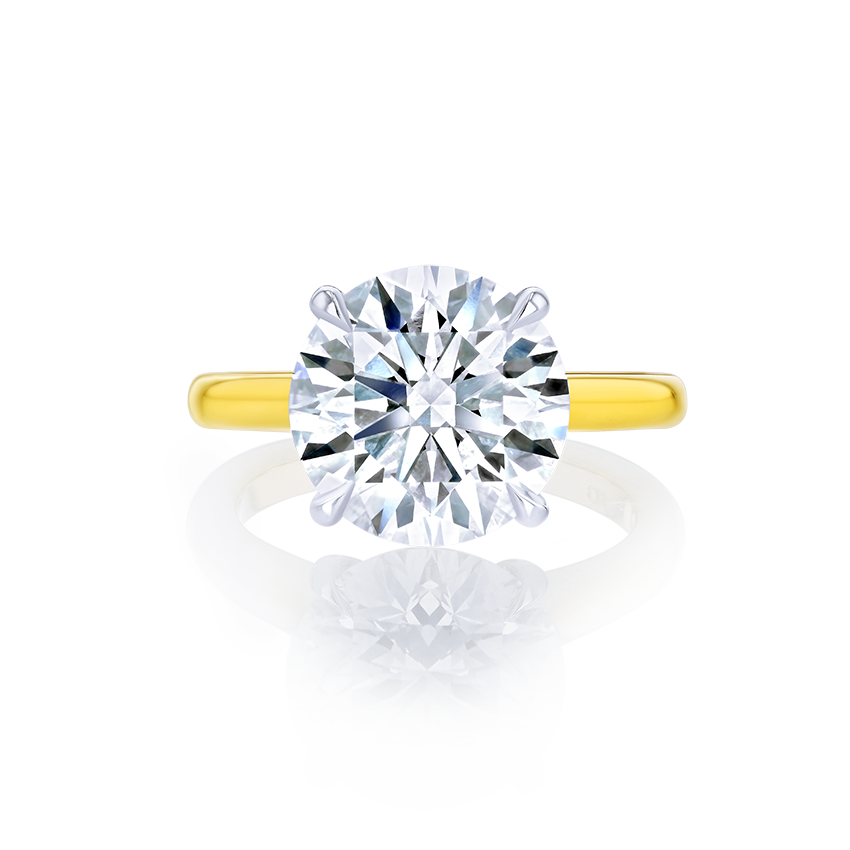 5-Carat Round Solitaire Diamond Ring - Marvels Co.