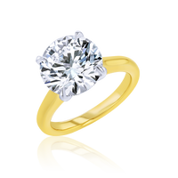 5-Carat Round Solitaire Diamond Ring - Marvels Co.