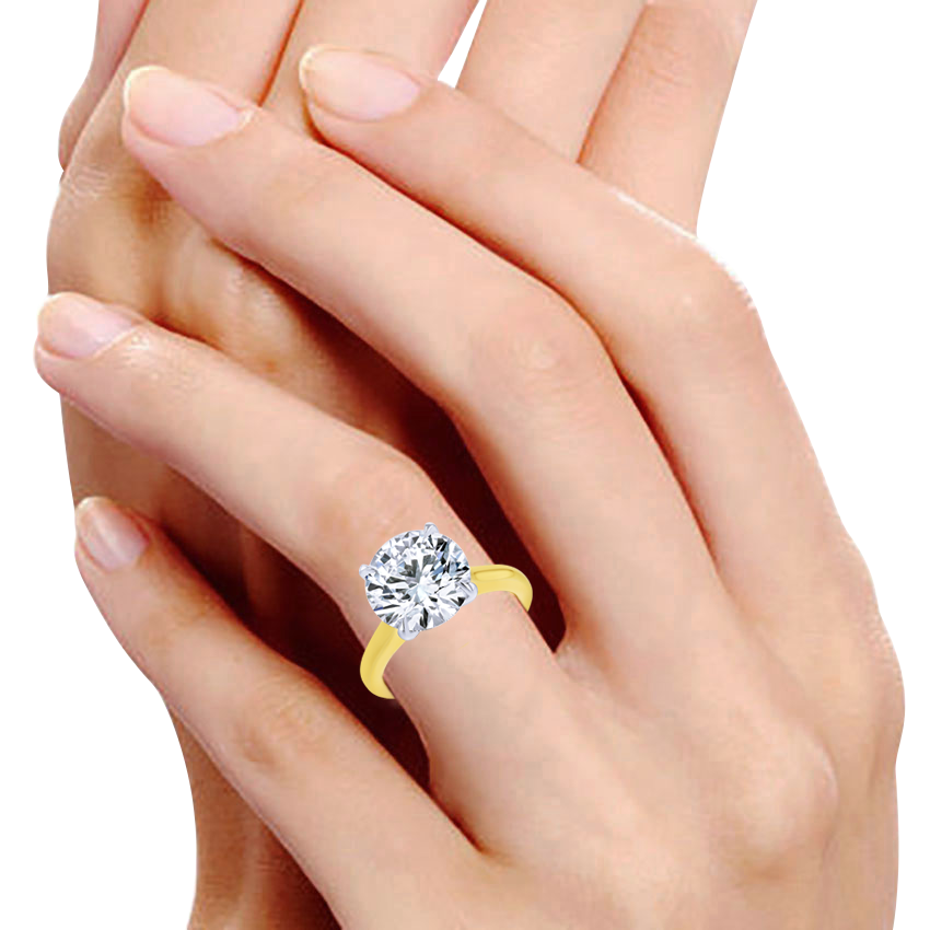 5-Carat Round Solitaire Diamond Ring - Marvels Co.