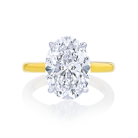 5-Carat Oval Solitaire Diamond Ring - Marvels Co.