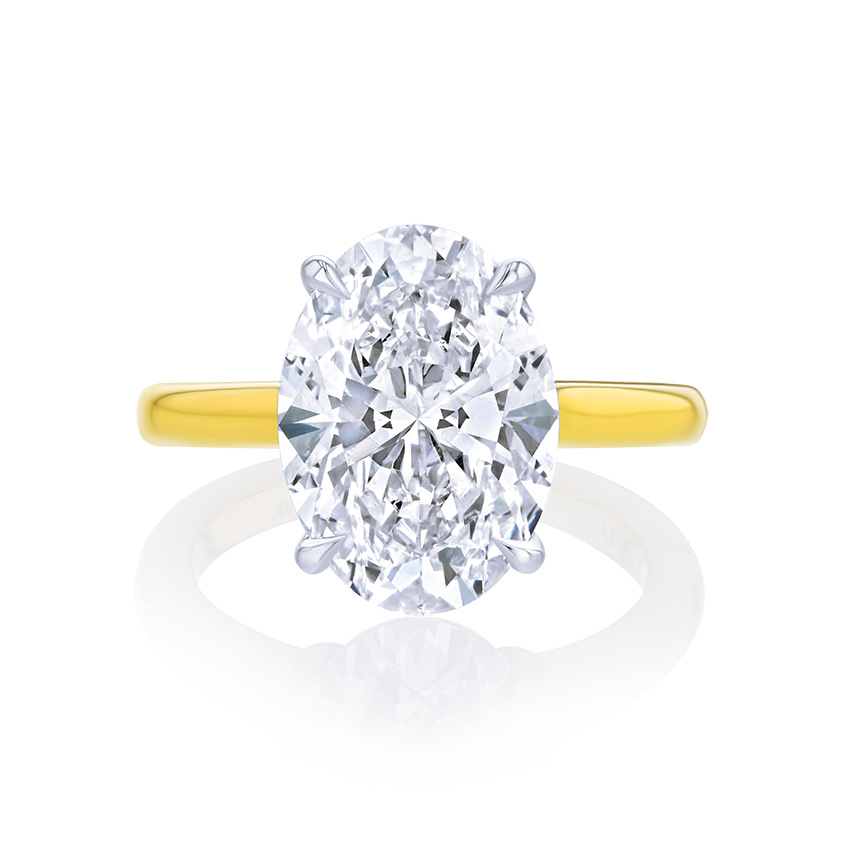 5-Carat Oval Solitaire Diamond Ring - Marvels Co.