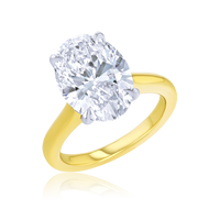 5-Carat Oval Solitaire Diamond Ring - Marvels Co.