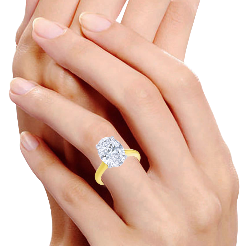 5-Carat Oval Solitaire Diamond Ring - Marvels Co.