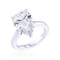 5-Carat Pear Shaped Solitaire Diamond Ring - Marvels Co.