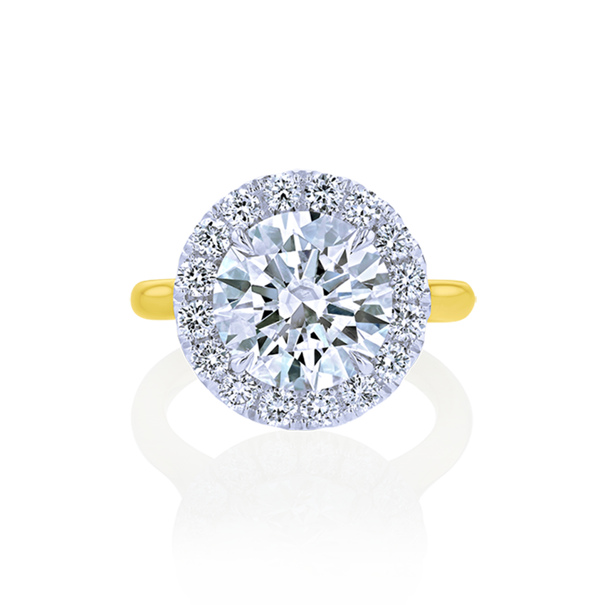 5-Carat Round Halo Diamond Ring - Marvels Co.