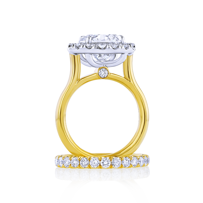 5-Carat Round Halo Diamond Ring - Marvels Co.