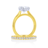 Low-Profile Round Engagement Ring - Marvels Co.