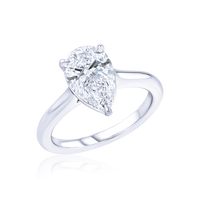 Low-Profile Pear Shaped Engagement Ring - Marvels Co.