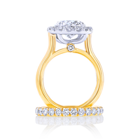 5-Carat Oval Halo Diamond Ring - Marvels Co.