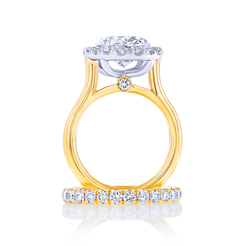 5-Carat Oval Halo Diamond Ring - Marvels Co.