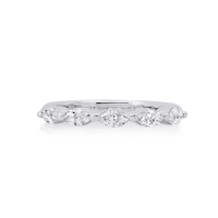 5-Marquise Diamond Wedding Band - Marvels Co.