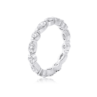 Round & Marquise Diamond Eternity Band - Marvels Co.