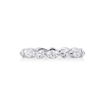 Round & Marquise Diamond Eternity Band - Marvels Co.