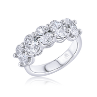 5-Stone Oval Anniversary Band - Marvels Co.