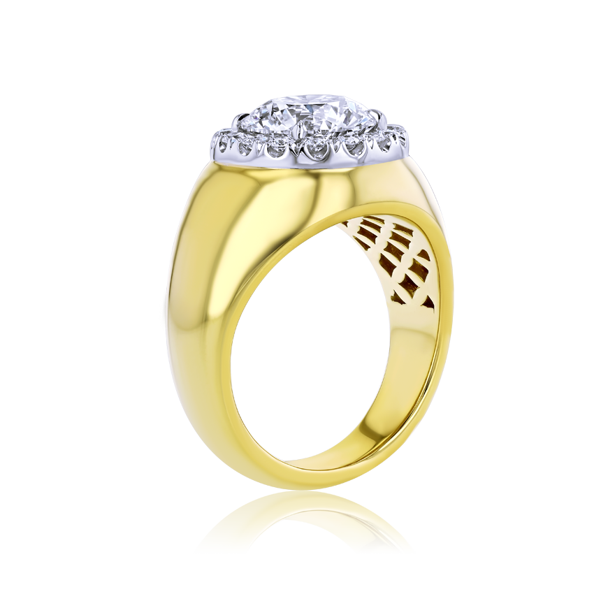 Round Diamond Statement Ring - Marvels Co.