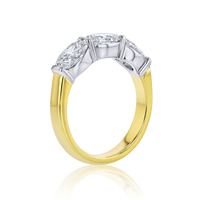 Oval 3-Stone Anniversary Band - Marvels Co.