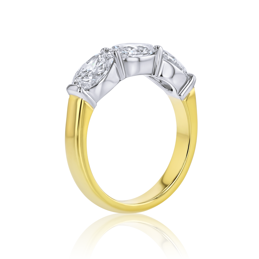 Oval 3-Stone Anniversary Band - Marvels Co.