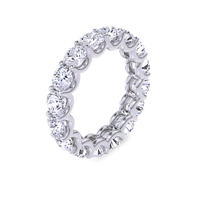 U-Prong Round Diamond Eternity Ring - Marvels Co.