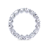 U-Prong Round Diamond Eternity Ring - Marvels Co.