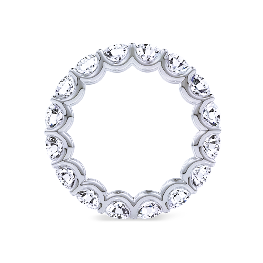 U-Prong Round Diamond Eternity Ring - Marvels Co.