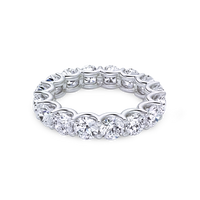 U-Prong Round Diamond Eternity Ring - Marvels Co.