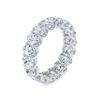 U-Prong Oval Diamond Eternity Ring - Marvels Co.