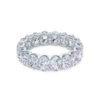 U-Prong Oval Diamond Eternity Ring - Marvels Co.