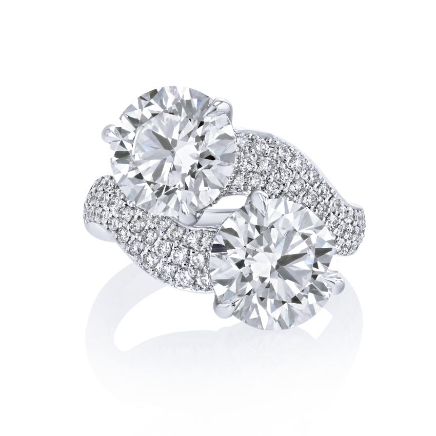 Fancy 2-Stone Diamond Ring - Marvels Co.