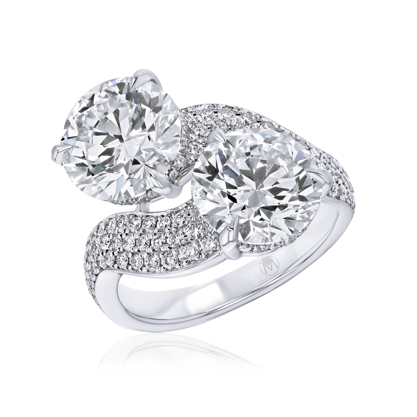 Fancy 2-Stone Diamond Ring - Marvels Co.